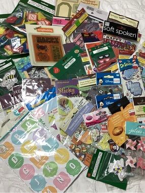 Huge Lot of Scrapbooking Embellishments New